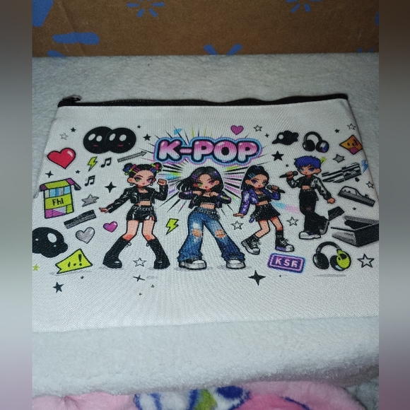 k-pop Handbags - K-Pop Themed Pouch Nwot